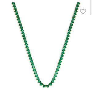 Sterling Silver & Cubic Zirconia Heart Tennis Necklace